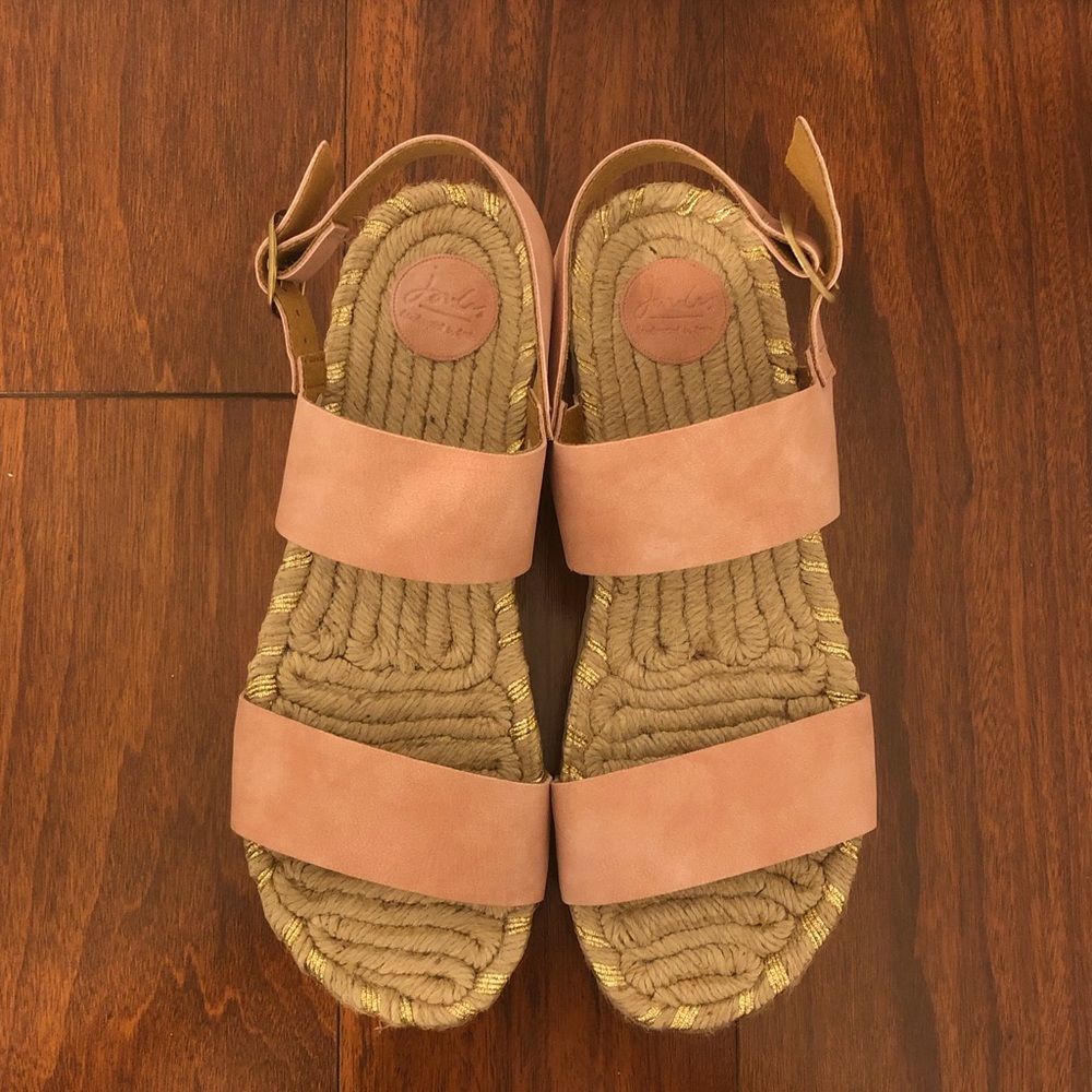 NWOT Joules Quayside Strap Sandals in Dusty Rose